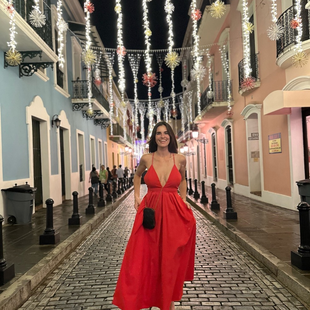 Zara Red Midi Dress